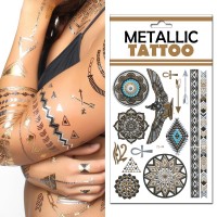 Metallic Tattoo Sticker Egypt