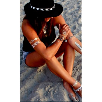 Metallic Tattoo Sticker Egypt